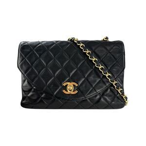 Chanel Vintage Round Flap Matelasse Shoulder Bag
